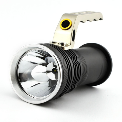 Imagen 1 de 10 de Linterna Recargable Led Potente Buscahuella Reflector Led T6