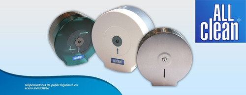 Imagen 5 de 5 de Dispensador Papel Rollo Y Toallas Blanco All Clean