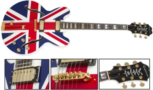 Guitarra EpiPhone Sheraton Union Jack Con Estuche