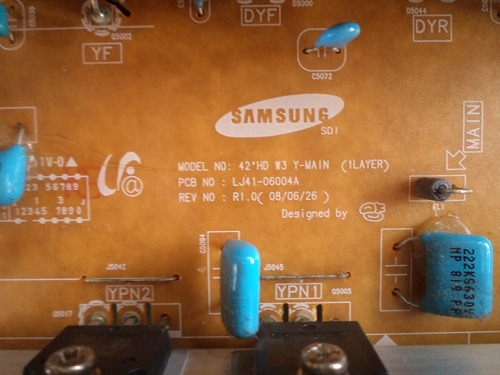 Placa Y-main Tv Samsung Pl42a450p1 Lj41-06004a