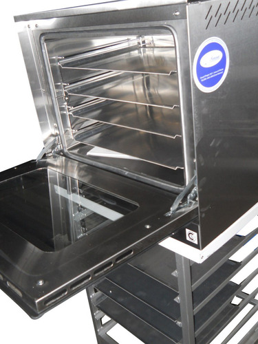 Horno Convector Pauna 21+base Con Latero+4 Bandejas Polartik