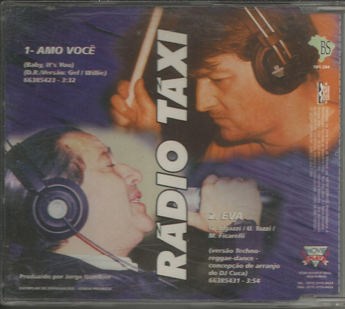 Cd Single Rádio Táxi - Amo Você - Eva - 1996