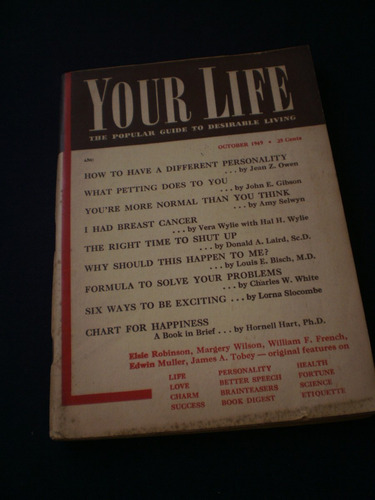 Your Life October 1949 The Popular Guide To Desirable Living