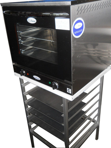Horno Convector Pauna 21+base Con Latero+4 Bandejas Polartik