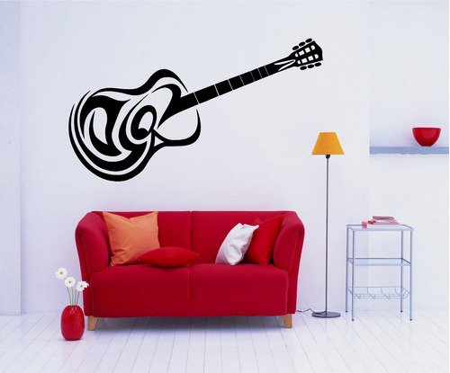 Adesivo Decorativo Parede Música Violão Guitarra Notas Music