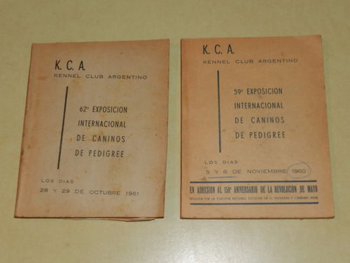 Exposicion Internacional De Caninos - Kennel Club - 1960/61