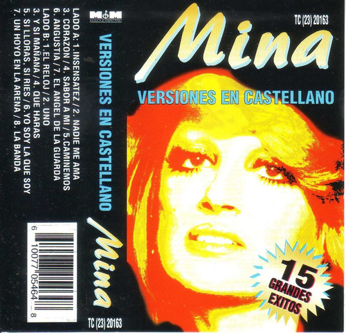 Mina Mazzini Versiones En Castellano Cassette Pvl