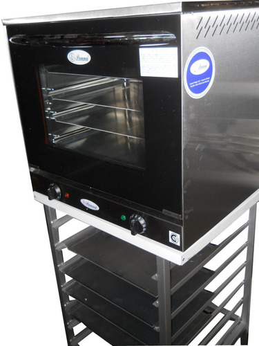 Horno Convector Pauna 21+base Con Latero+4 Bandejas Polartik