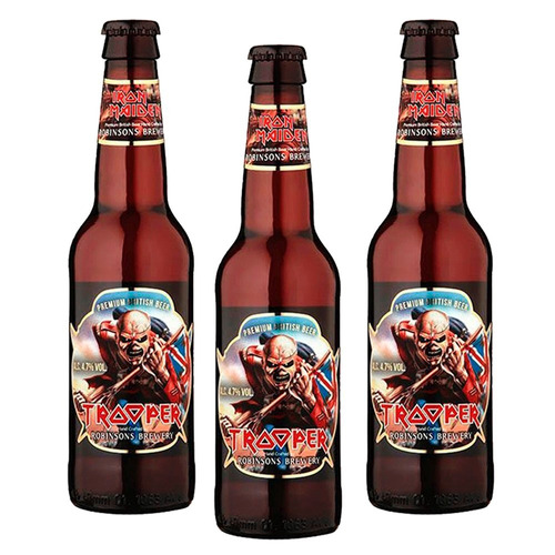 Kit 03 Cerveja Trooper Iron Maiden 330ml - Inglaterra