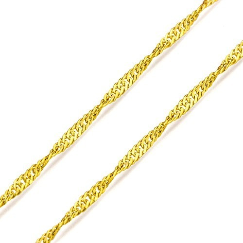 Corrente Ouro 18k Singapura 40 Cm 0,8g
