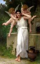 Comprar Lienzo Tela Canvas Arte Sacro Juventud Con Ángeles 80x50