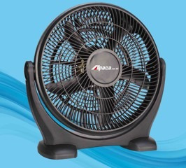 Imagen 3 de 4 de Turbo Ventilador Alpaca 50 Cm 100 W 3 Vel Piso O Mesa