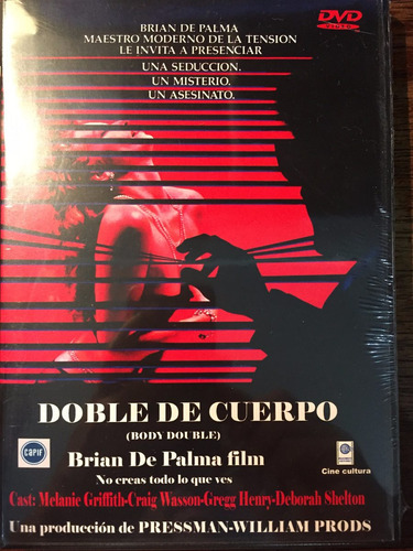 Dvd Doble De Cuerpo / Body Double / De Brian De Palma