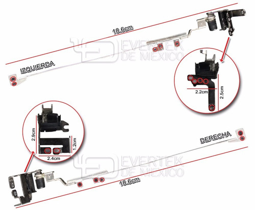 Bisagras Usadas Acer Aspire One Kav60 D250 Series Lcd 10.1