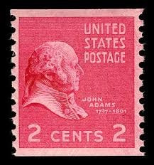 Sello Est Unido United States Poatage John Adams 2 Cent 1939