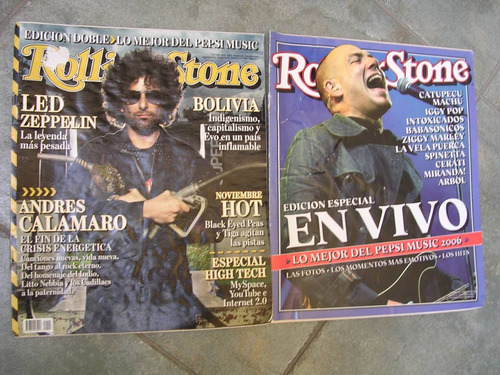 Revista Rolling Stone 104 Calamaro Doble 2006 Zona Caballito