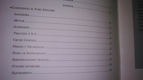 Imagen 3 de 3 de Ford Explorer, Hotei Libros