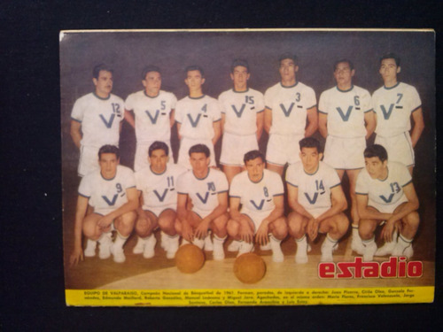 Estadio N° 926 23 De Feb 1961 Equipo Valparaiso Basquetbol