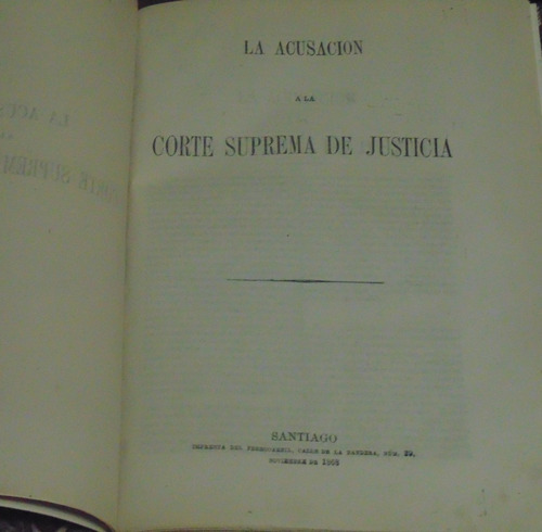 Acusación A La Corte Suprema De Justicia Sin Autor