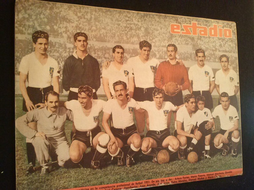 Estadio  N° 421 Equipo De Colo Colo 9 Jun 1951
