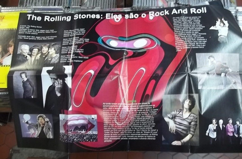 Rolling Stones Turne Brasil Editora Dinap Lindo Poster