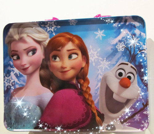 Imagen 2 de 3 de Disney Frozen Lonchera Metalica (nueva) Original Olaf Elsa