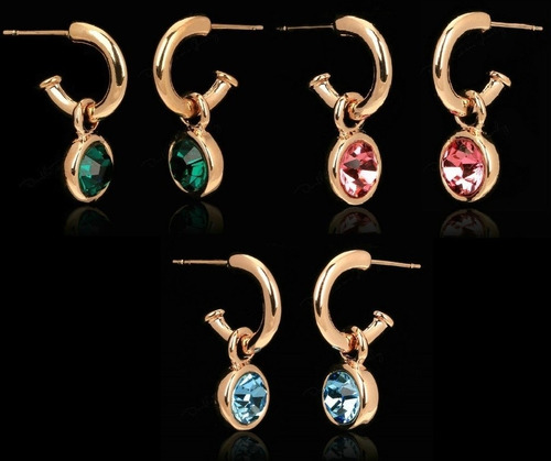 Aretes Modelos Con Swarovski Crystals Con Estuche En Stock