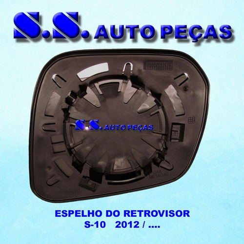 Espelho Lente Retrovisor S10 S-10 S 10 2012 A 2015 Original