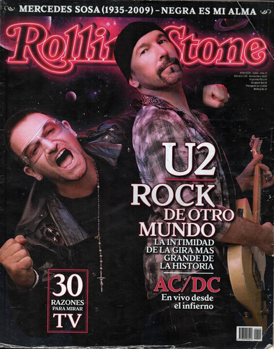 Rolling Stone N 140 U2 Yoko Ono Rata Blanca M Sosa Y Mas