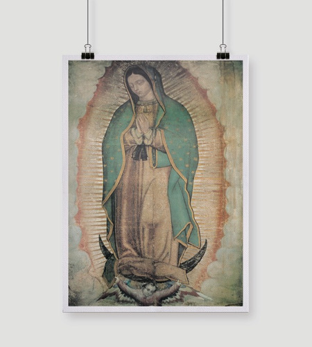 Virgen De Guadalupe 80x 50 Cm Tela