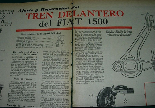 Clipping Mecanica Automoviles 2p Tren Delantero Fiat 1500