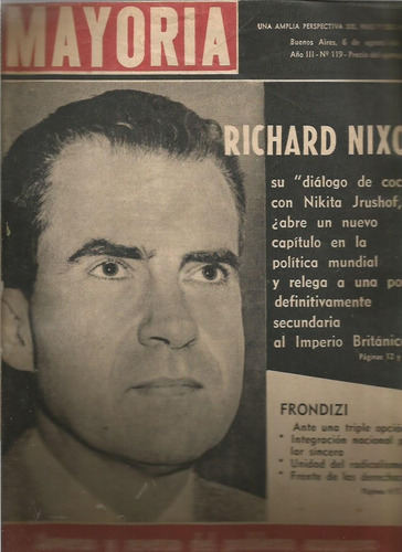 Revista / Mayoria / Nª 119 / Año 1959 / Richard Nixon /