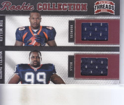 2011 Threads Rookie Jersey Von Miller Marcell Dareus /299