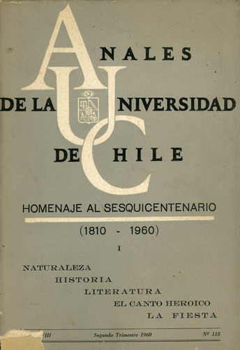 Anales De La Universidad De Chile - Nº 118 - Año 1960