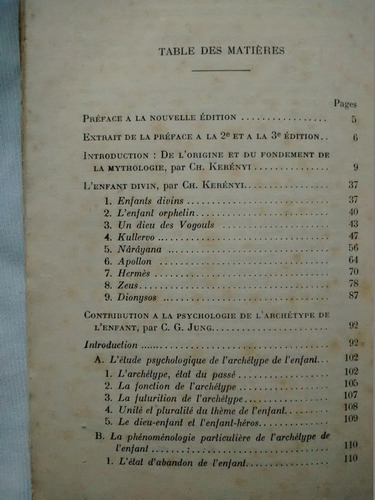 Imagen 3 de 6 de Int. L´ Essence De La Mythologie. Jung Ke´ Renyi. En Frances