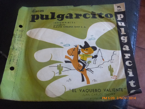 Vinilo Singl De Juan Carlos Thorry Cel Vaquero( I121 (Usado)