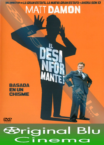 El Desinformante - Matt Damon - Dvd Original - Almagro