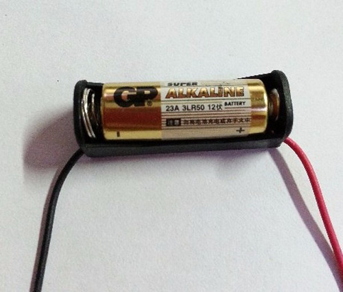Imagen 5 de 6 de Porta Bateria Pilas 12 V 23a A23 Con Cable