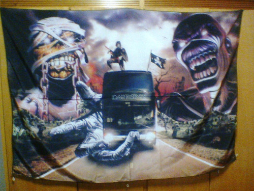 Bandeira  Iron Maiden Bus   100% Polyester