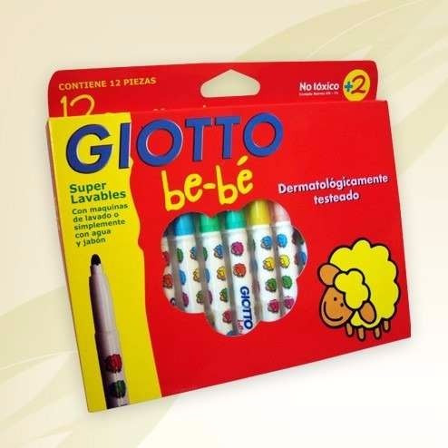 Marcadores Giotto Bebe X 12 Colores Ideales Bebes