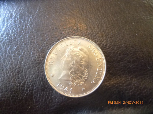 Moneda Argentina 50 Centavos 1941 (z401