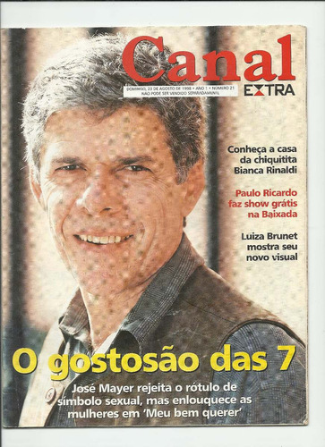 Canal Extra 21, Ano 1 (agosto 1998) Veja Os Destaques