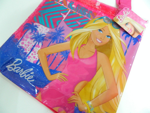 Bolso Playero Translucido Barbie Glitters Chico Mattel