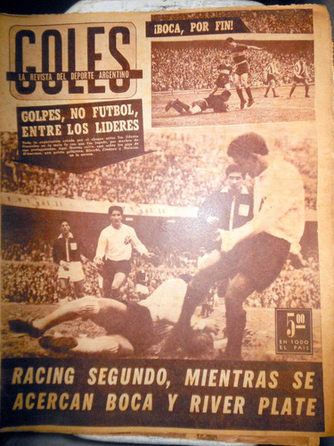 Antigua Revista Goles - N°631 - Ago 1960  Indep/argentinos