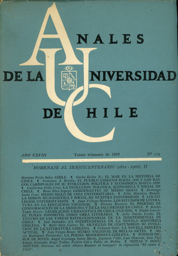 Anales De La Universidad De Chile - Nº 119 - Año 1960