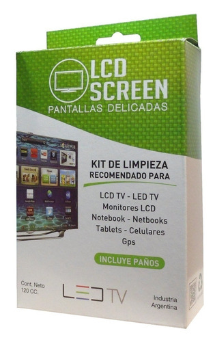 Limpia Lcd Chemitec Con Paños Lavables, Led, Celulares