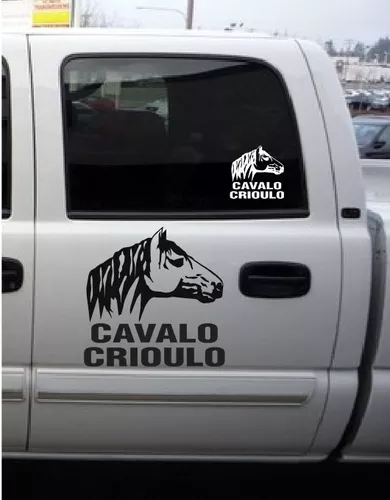 Adesivo Cavalo Crioulo SV2088 - Selaria Vertentes - Acessórios para Carro -  Magazine Luiza