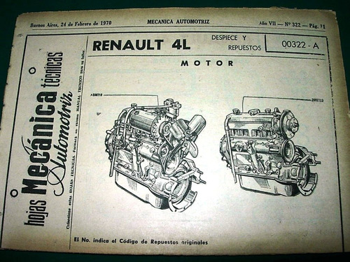 Clipping Mecanica Automoviles Renault 4 Despiece 80 Pg Autos