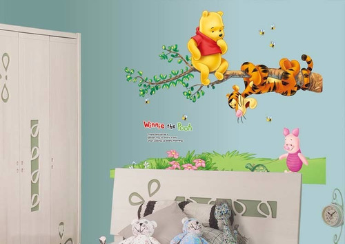 Adhesivo Decorativo Winnie Pooh Y Tiger Stickers Pared