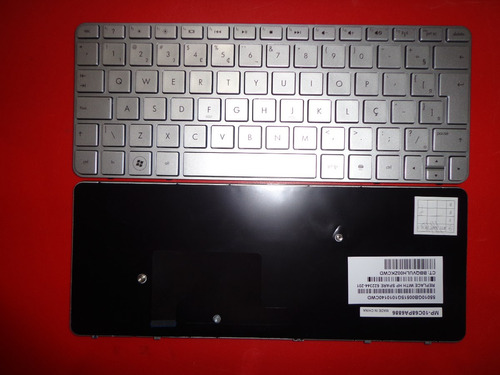 Teclado Hp Mini 210-2000 210-3000 Prata Br+frame 622344-201